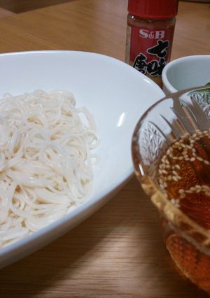 私の素麺の食べ方-レシピのメイン写真