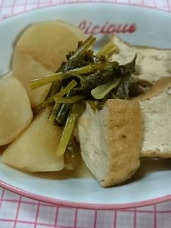 かぶと生揚げの煮物-レシピのメイン写真