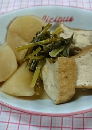 かぶと生揚げの煮物-レシピのメイン写真