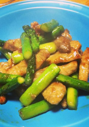 豚肉とアスパラの甘辛炒め-レシピのメイン写真