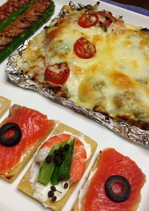 糖質制限　高野豆腐ピザ生地、カナッペ生地-レシピのメイン写真