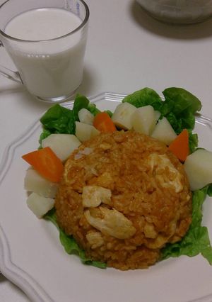 ごろごろササミのチキンライス-レシピのメイン写真