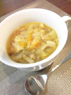 キノコたっぷり野菜スープ-レシピのメイン写真