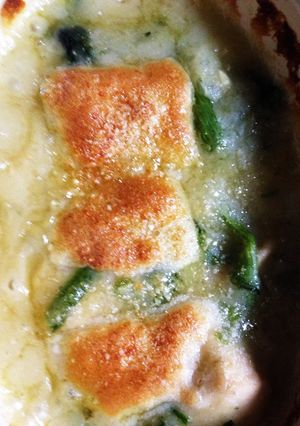残りのシチューでほうれん草グラタン-レシピのメイン写真