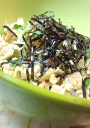 鶏ハムと豆腐の甘酸っぱいピーナツ粉あえ-レシピのメイン写真