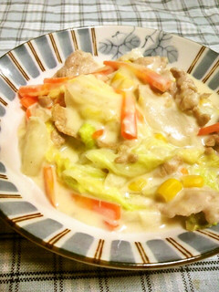 白菜と豚肉のクリーム煮(⋈♡◡♡)-レシピのメイン写真