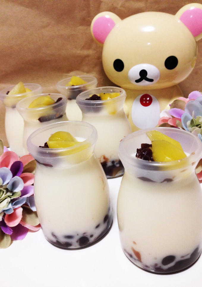 栗の甘露煮と餡子のプリン♪-レシピのメイン写真