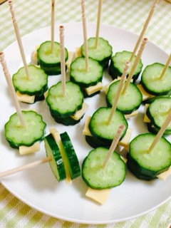 お弁当に*きゅうりとチーズのピンチョス-レシピのメイン写真