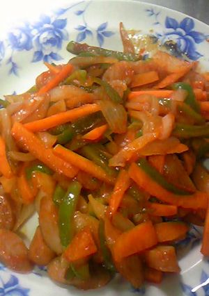 ケチャップ味の野菜炒め-レシピのメイン写真