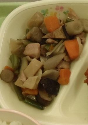 【学校給食】ちょこっと筑前煮-レシピのメイン写真