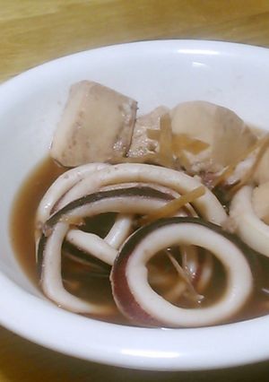 いかと豆腐のしょうが煮-レシピのメイン写真