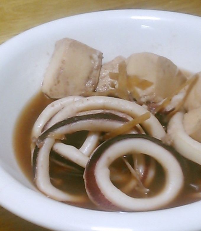 いかと豆腐のしょうが煮 by 単！！ 【クックパッド】 簡単おいしい