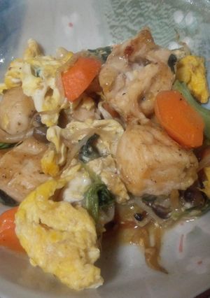 ふわとろ卵が美味♪鶏肉と野菜の甘酢炒め☆-レシピのメイン写真