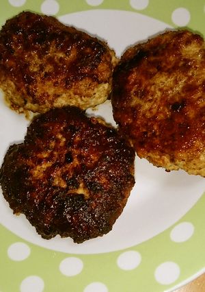 鶏ひき肉と豚ひき肉とおからのハンバーグ♪-レシピのメイン写真