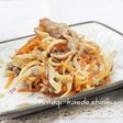 食感楽しい♪切干大根と豚肉のオイマヨ炒め