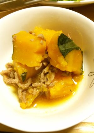レンジでかぼちゃの煮物-レシピのメイン写真