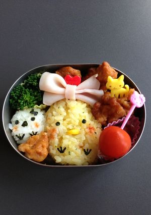 １００均グッズで…ひよこデコ弁！-レシピのメイン写真