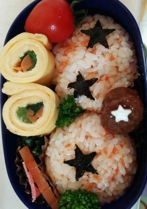 今日の簡単子供用弁当♪ドラゴンボール♪-レシピのメイン写真