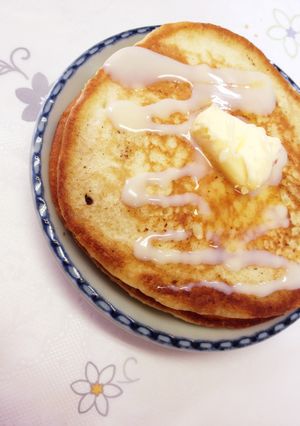 乳・卵なし！ふわふわパンケーキ-レシピのメイン写真