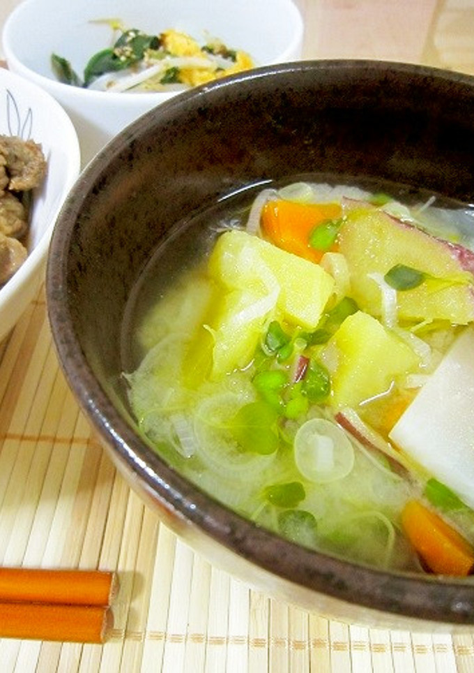 白カブとさつまいものお味噌汁-レシピのメイン写真