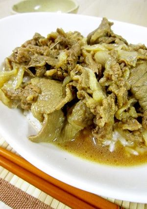 牛肉でジューシーな牛丼!-レシピのメイン写真