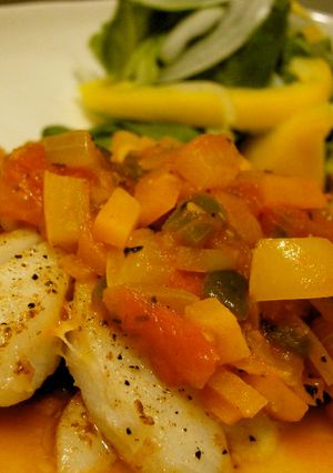 タラの野菜たっぷりトマトソース添え-レシピのメイン写真