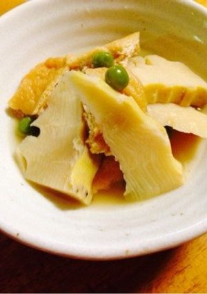 今が旬！筍とえんどう豆の簡単煮物-レシピのメイン写真