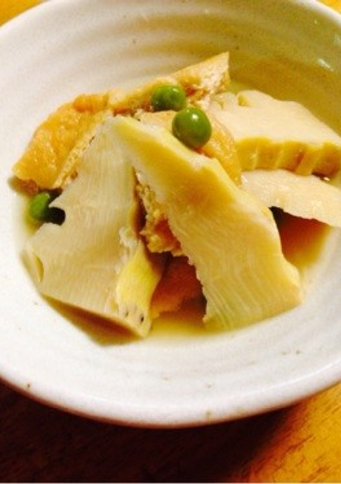 今が旬！筍とえんどう豆の簡単煮物-レシピのメイン写真