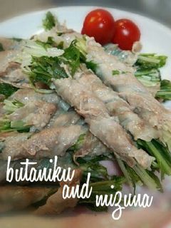 簡単・節約♡水菜の豚肉巻き-レシピのメイン写真