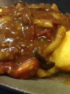 簡単リメイク、カレーオムレツ-レシピのメイン写真