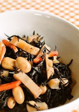 三杯酢で♪さっぱりひじきの煮物-レシピのメイン写真