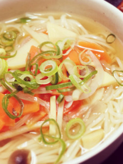 簡単!春たけのこのあったかにゅうめん♡-レシピのメイン写真