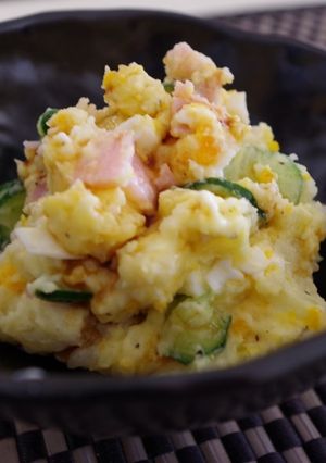 試しに食べてみて!醤油かけポテトサラダ♪-レシピのメイン写真
