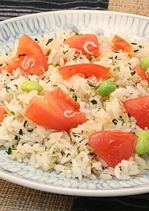 トマトと青菜の夏チャーハン-レシピのメイン写真