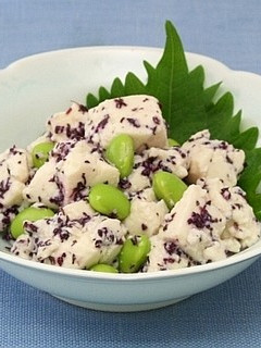 豆腐と枝豆の赤しそ和え-レシピのメイン写真