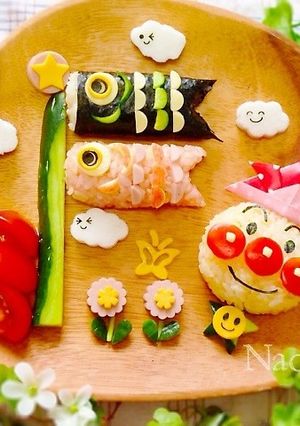 アンパンマンと鯉のぼりのこどもの日ランチ-レシピのメイン写真