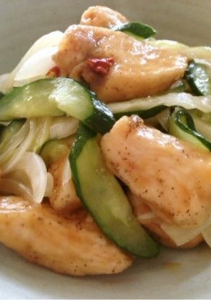 鶏カラと野菜のピリッと甘酢和え-レシピのメイン写真