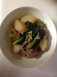 大根と小松菜の牛肉煮-レシピのメイン写真