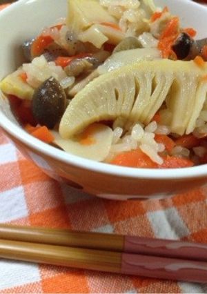我が家の具沢山♡タケノコご飯♡-レシピのメイン写真