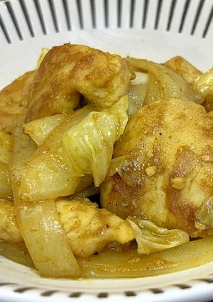 鶏肉とキャベツのカレー炒め-レシピのメイン写真