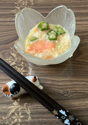 変わりスモークサーモンの山かけ-レシピのメイン写真