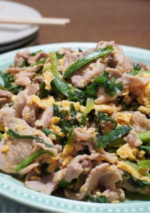 豚肉とニラの卵炒め-レシピのメイン写真