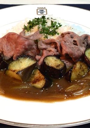 ナスと牛しゃぶのヘルシー和風夏カレー-レシピのメイン写真