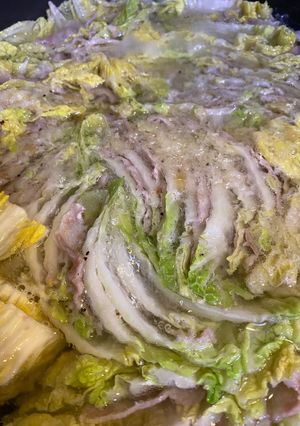 4毒なし　フライパン白菜豚肉ミルフィーユ-レシピのメイン写真