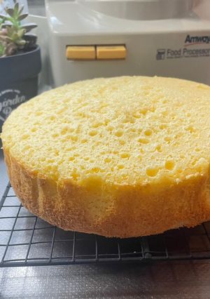 無水鍋で作る米粉のふわふわスポンジ-レシピのメイン写真