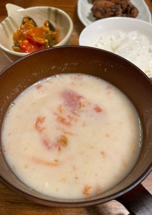 トマトのミルキー味噌汁-レシピのメイン写真