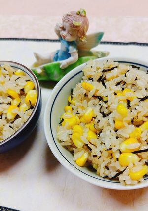 白だしで作るとうもろこしひじき入りご飯-レシピのメイン写真