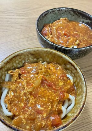 トマたまカレーうどん-レシピのメイン写真