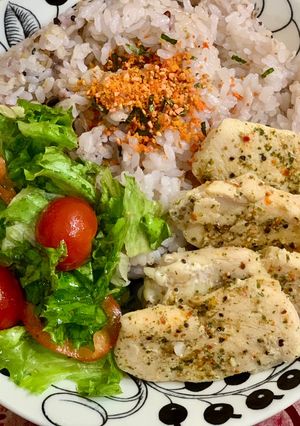 鶏胸肉とサラダのワンプレート-レシピのメイン写真