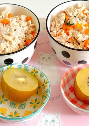 調味料２つ！あっさりそぼろ丼！-レシピのメイン写真